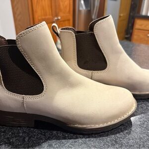 Born Cream Ankle Booties